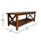Flash Furniture Jasper Farmhouse Style Solid Wood Coffee Table w/X-Frame Design and Lower Shelf in Walnut LFS-2007-WAL-GG - alternate 9